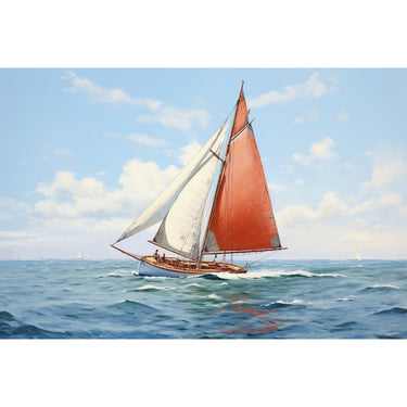 Boat on Sea Canvas